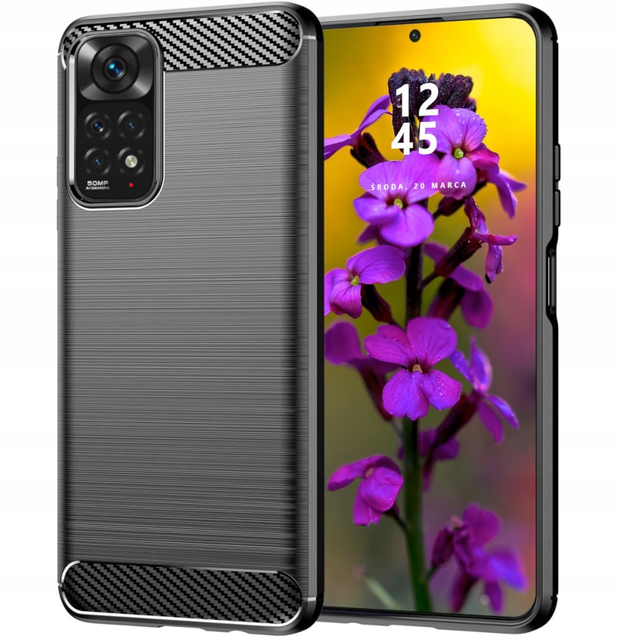 

Etui do Redmi Note 11 11S Pancerne Karbon Szkło