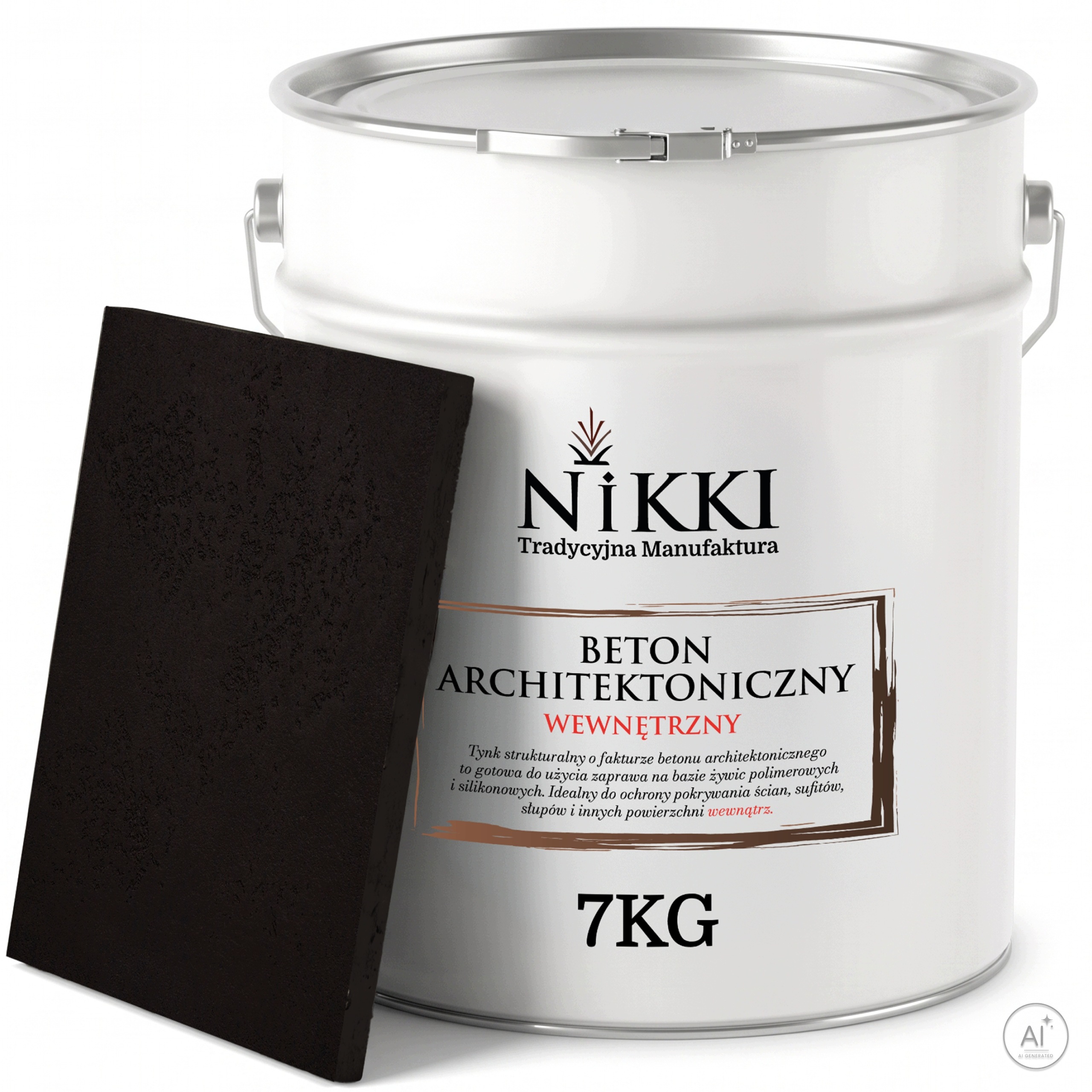 Dekorativní architektonický beton vnitřní 7 kg 5 m2 černý RAL9005 Uv