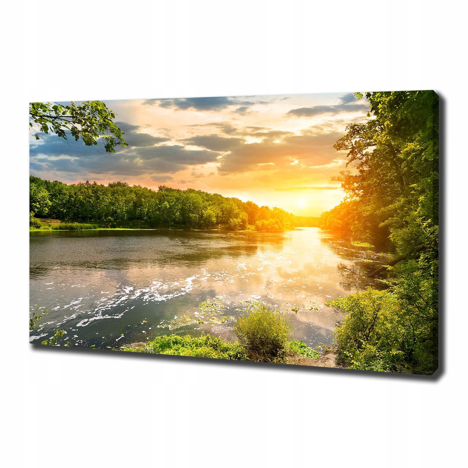 

Foto obraz na płótnie Zmierzch nad rzeką 100x70 cm