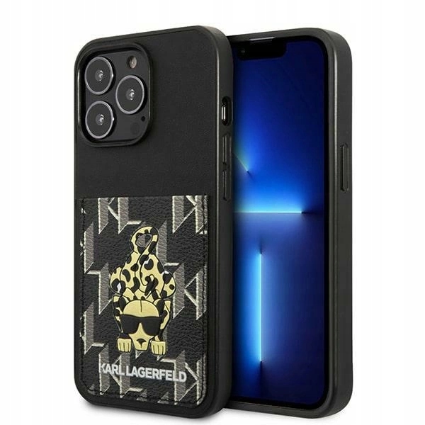 Pouzdro Karl Lagerfeld Karlimals Cardslot pro iPhone 13 Pro iPhone 13 černé