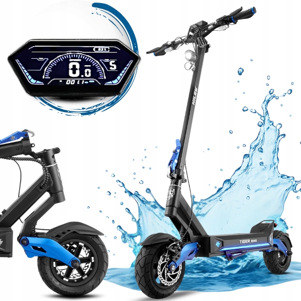 Wodoodporna Hulajnoga elektryczna Hiley Tiger Evo Gt 2026 1000 W
