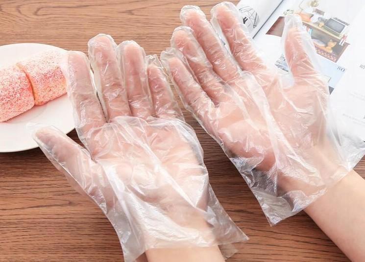 Rękawiczki foliowe jednorazowe HDPE 100 szt rozmiar M Marka Consorte