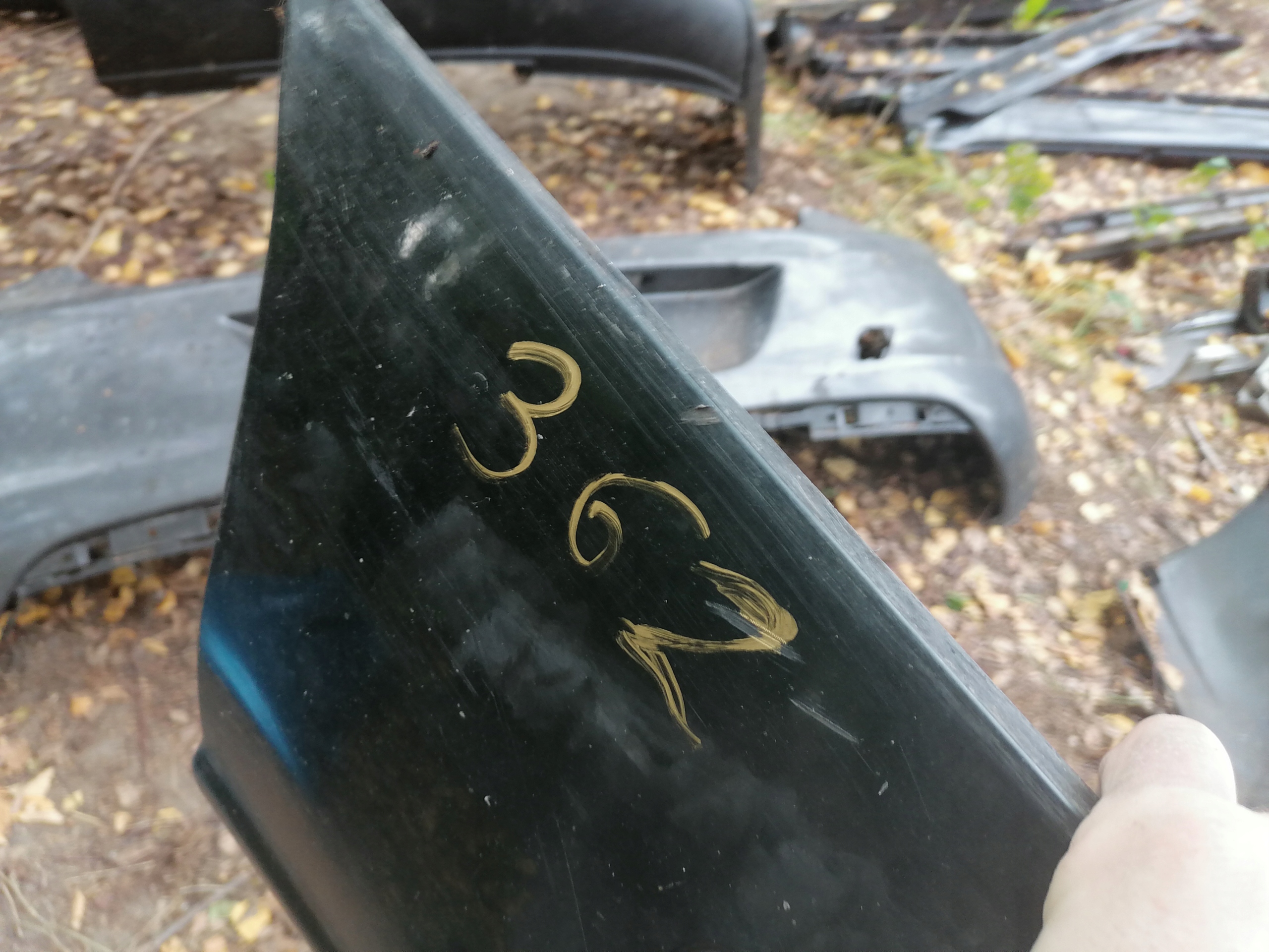 bumper rear part opel zafira a green