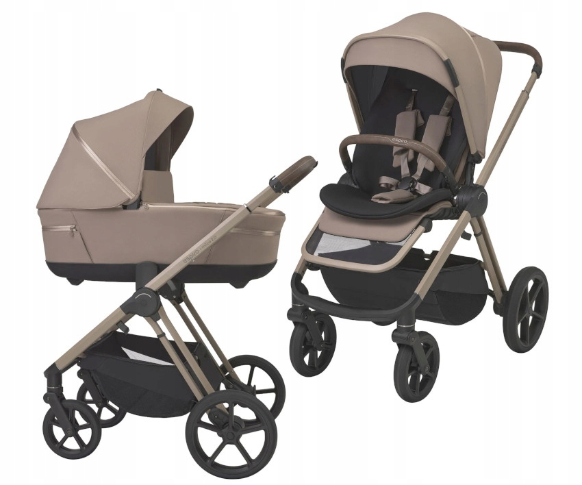 Espiro Miloo 2.0 Wózek 2w1 Perfect Beige 319 klasa premium głęboko-spacerow