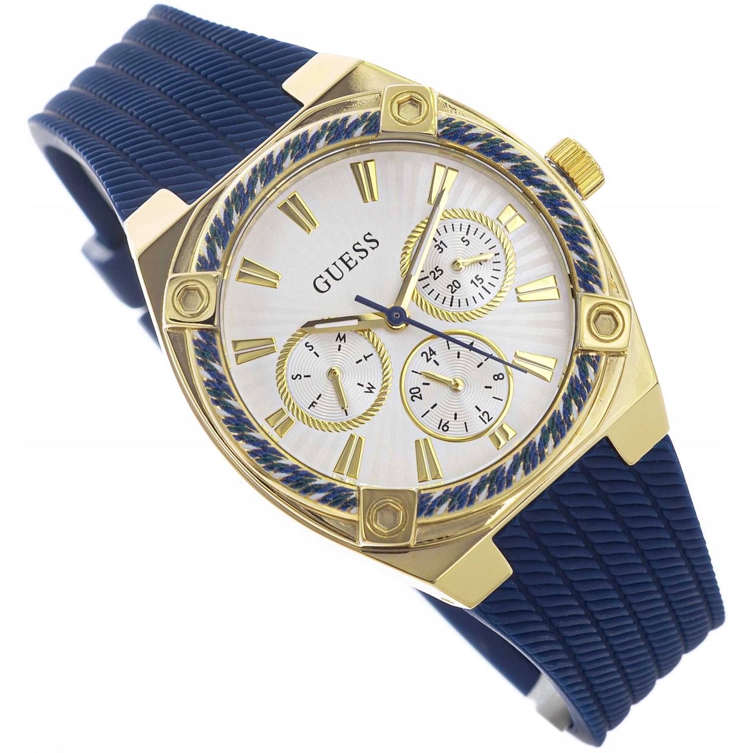 Dámské Hodinky Guess GW1036L2 Saylor Na Řemínku, Modré, Datumovka