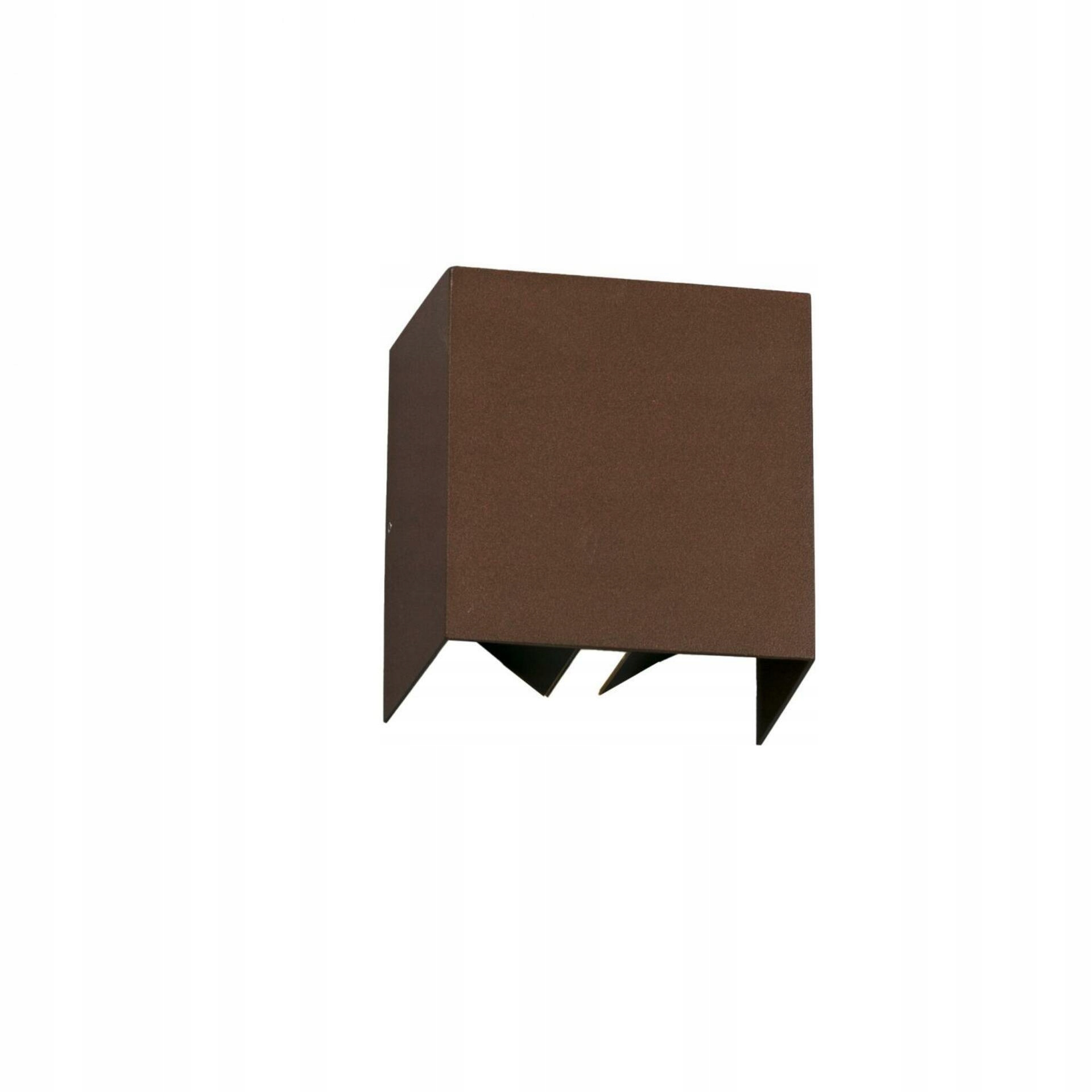 Nástenná lampa Faro Olan hrdzavá, Led 6W, IP65, moderné vonkajšie svietidlo