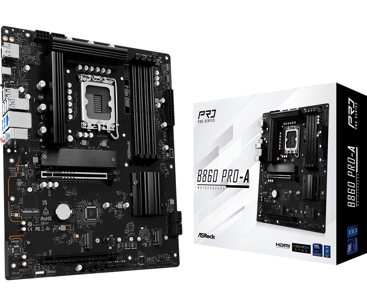 Płyta główna ASRock B860 Pro-A DDR5 Lga 1851 z Rgb i 7.1 Audio