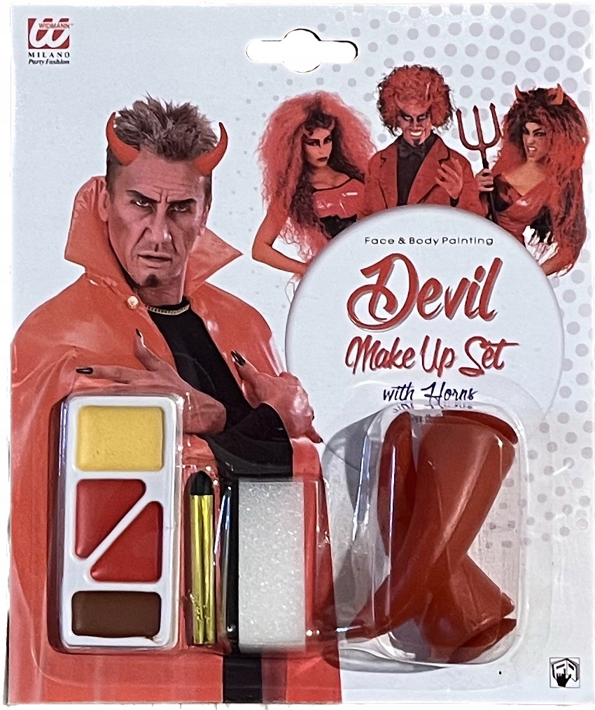 Makijaż Diabeł Diablica na Halloween MakeUp
