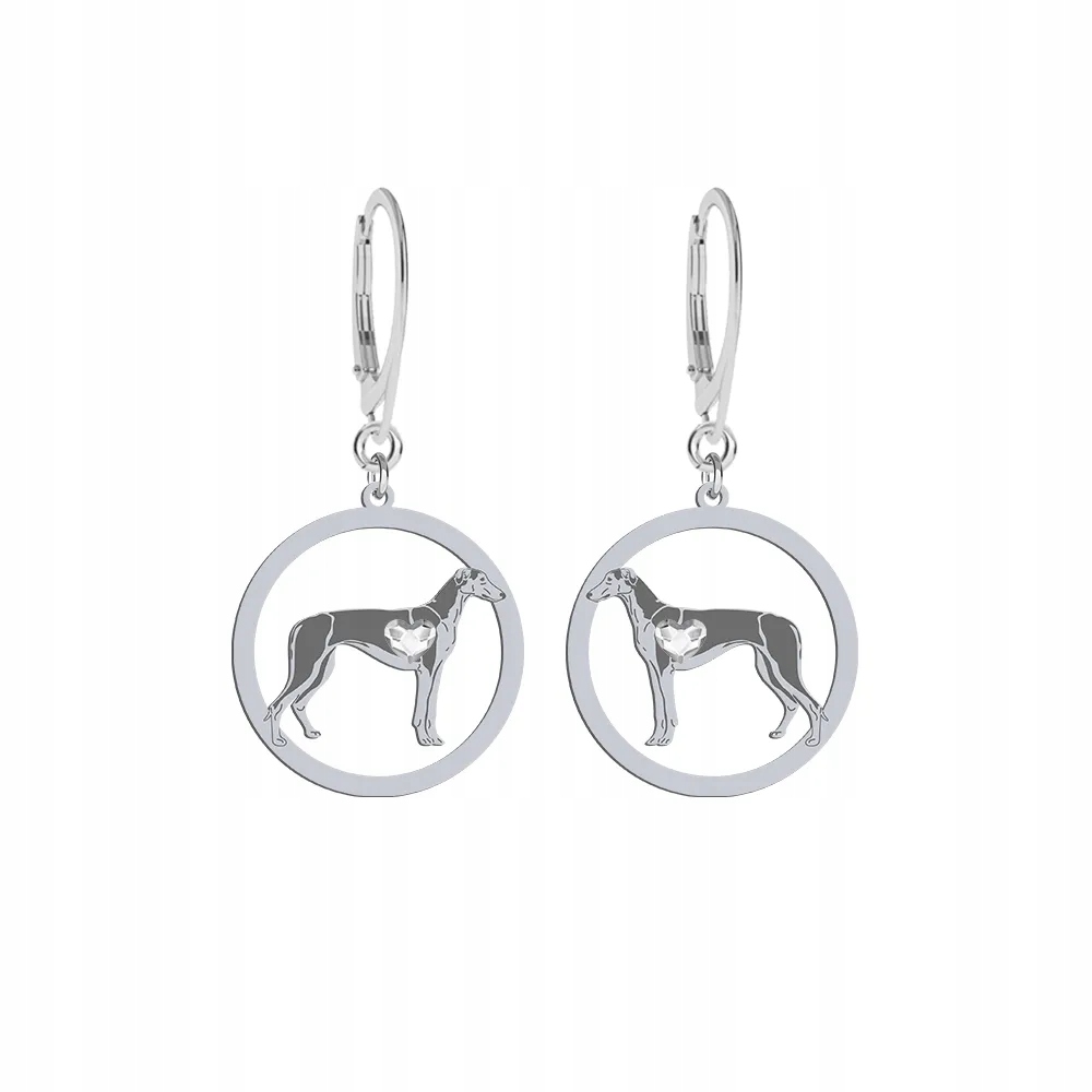 Stříbrné Náušnice z Polish Greyhound 925 Dárek Žena Gravírování Bonus