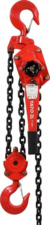 WCIĄGNIK ŁAŃCUCHOWY DŹWIGNIOWY 6 T, WYSOKOŚĆ PODNOSZENIA 1,5m