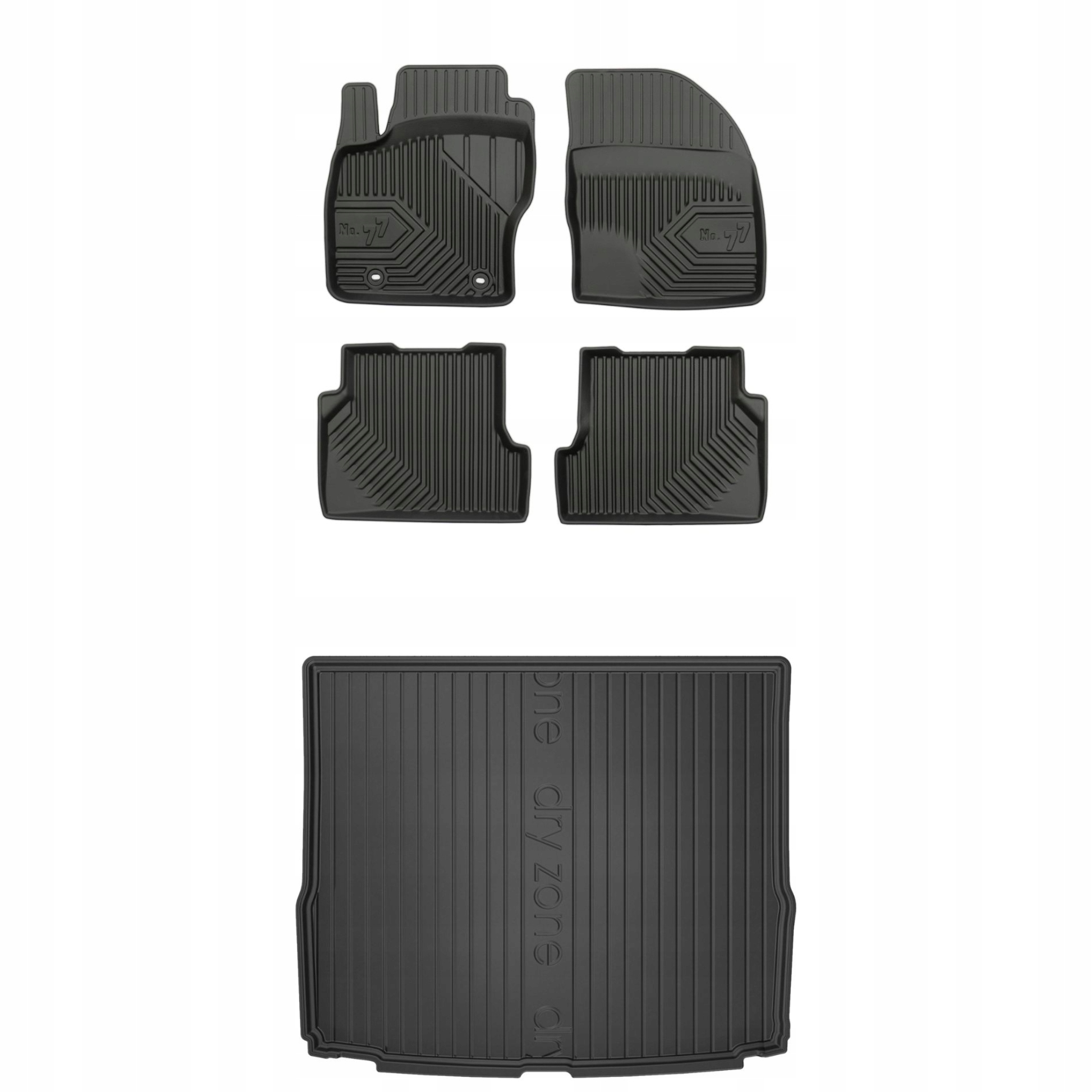 Sada gumových kobercov a rohoží pre Ford Focus II