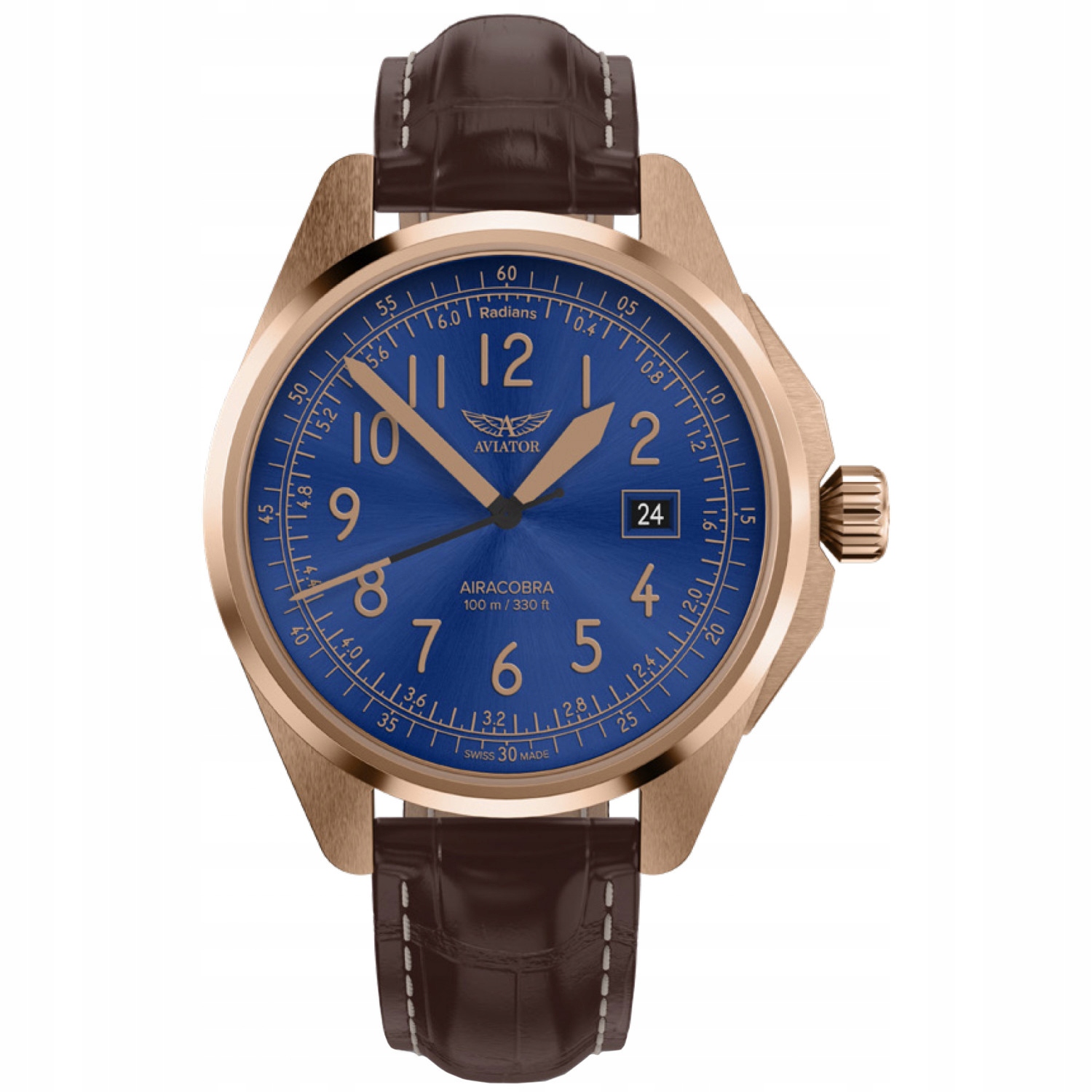 Pánské Hodinky Aviator V.1.38.2.326.4 hnědé