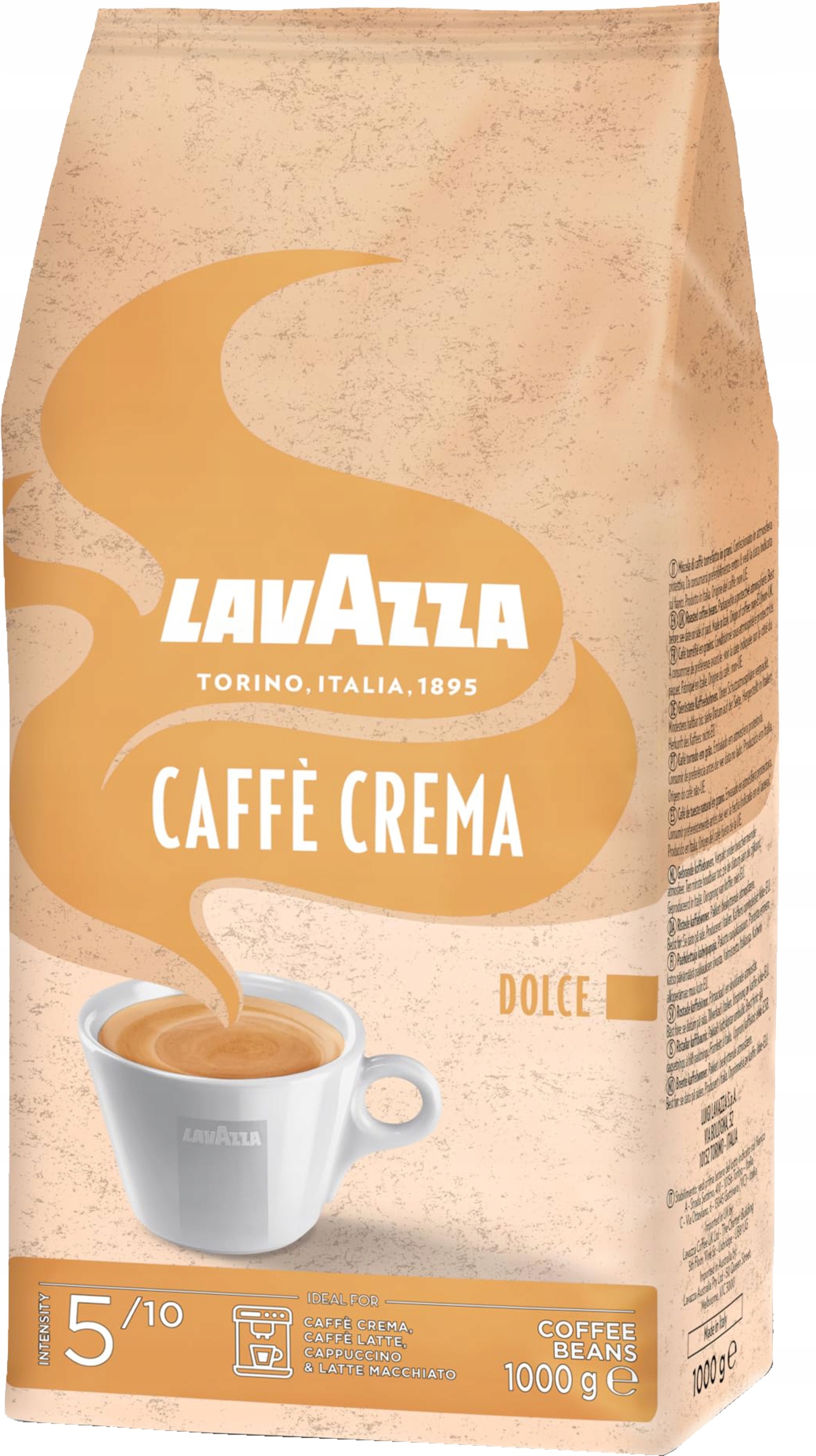 Levně Káva zrnková Lavazza Caffe Crema Dolce 1000 g