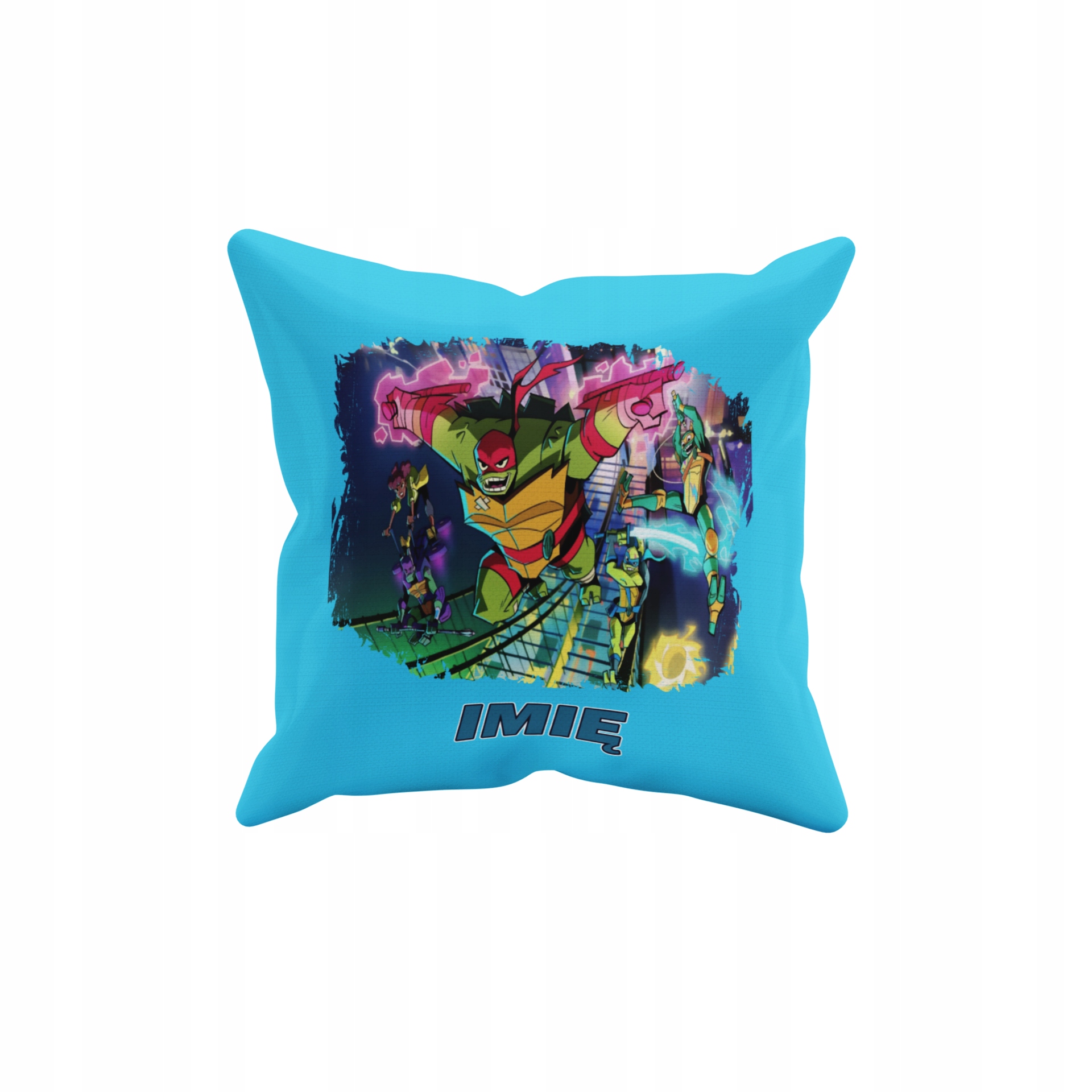 POSZEWKA NA PODUSZKĘ JAŚKA DO PRZEDSZKOLA ŻÓŁWIE NINJA + IMIĘ GRATIS Waga produktu z opakowaniem jednostkowym 0.5 kg