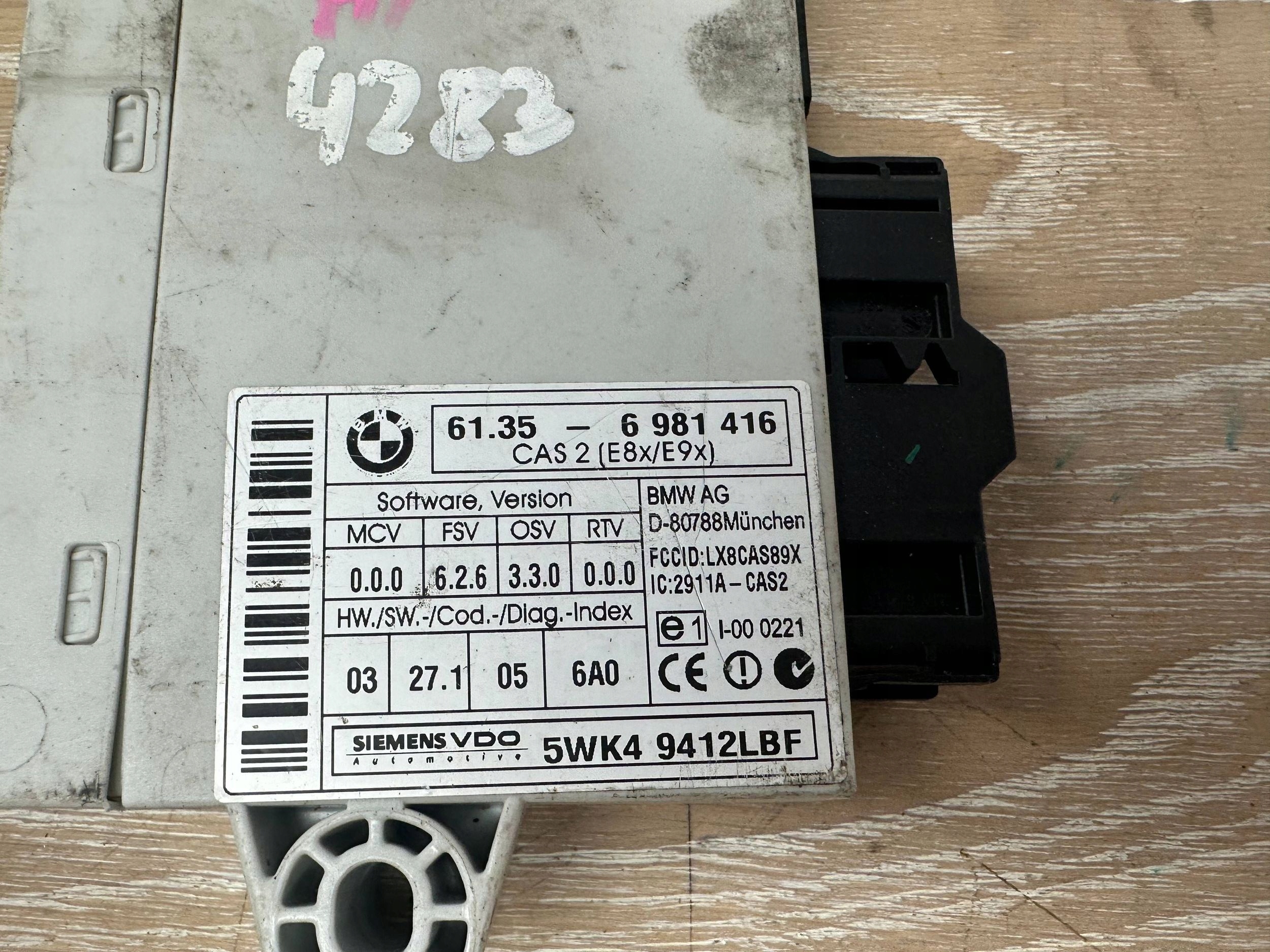 unité de commande électronique uce CAS BMW 3 E90 E91 6981416