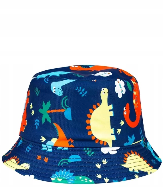

Dziecięcy dwustronny kapelusz bucket hat kolorowy