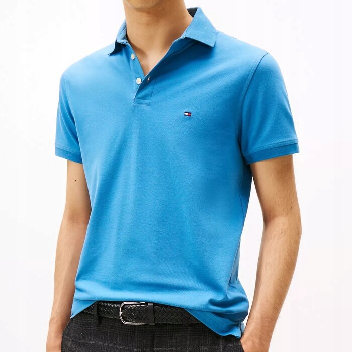 Polokošile Tommy Hilfiger pánská bavlněná modrá S (nová)
