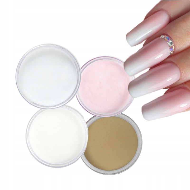 AKRYL proszek przedłużanie paznokci 3+1 GRATIS