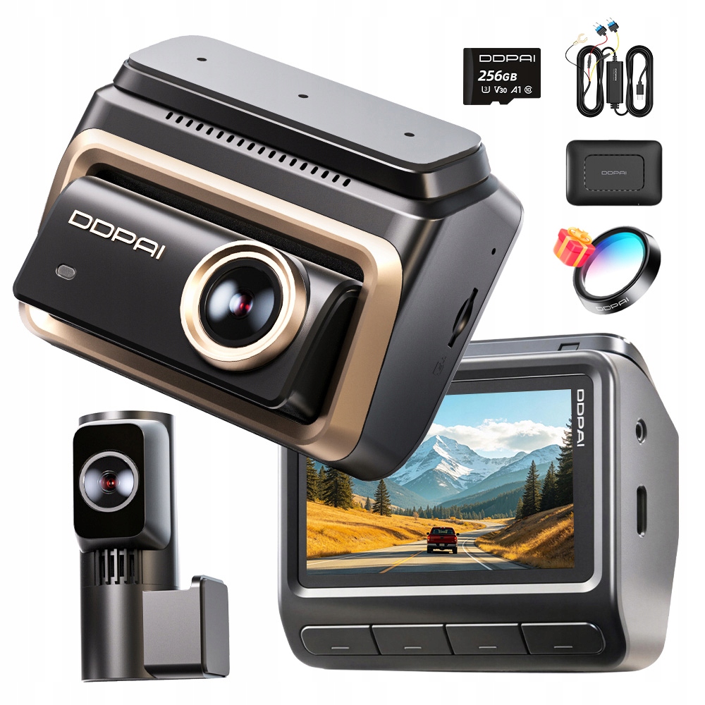 Videorekordér Ddpai Z90 Master Kamera 4K Hdr Zadní Modul 4G Sada