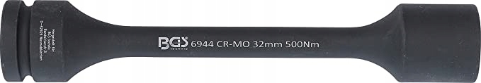 Nasadka 1" udarowa 32 mm 6-kątna długa 500 Nm