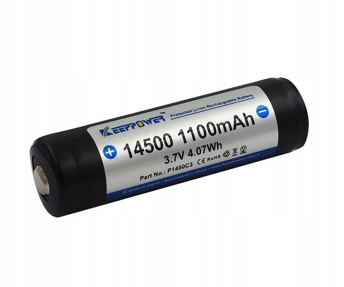 

Kp ICR14500-110PCM 1100mAh Aa Li-ION Protected