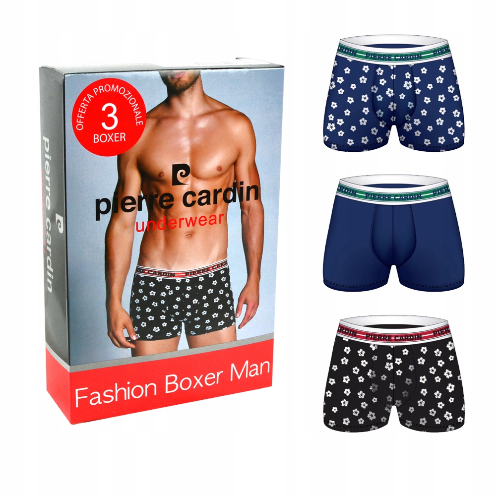 

Pierre Cardin Havana Bokserki Komplet 3szt 2XL