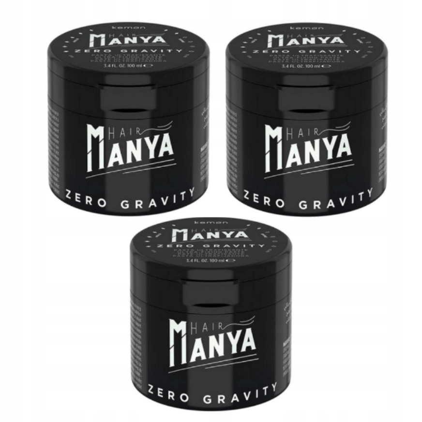 Kemon Hair Manya Zero Gravity 3 x 100 ml silně fixační pasta na vlasy