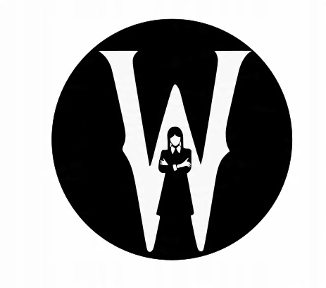 

Topper Wednesday Addams czarny na bok tortu