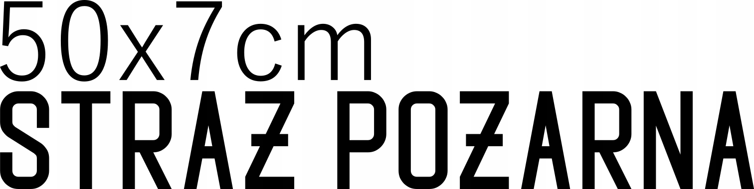 

Naklejka Straż Pożarna 50x7cm