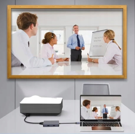 ADAPTER HUB 5W1 USB-C 2x HDMI 4K/VGA/USB 3.0/PD ZW Zastosowanie Video