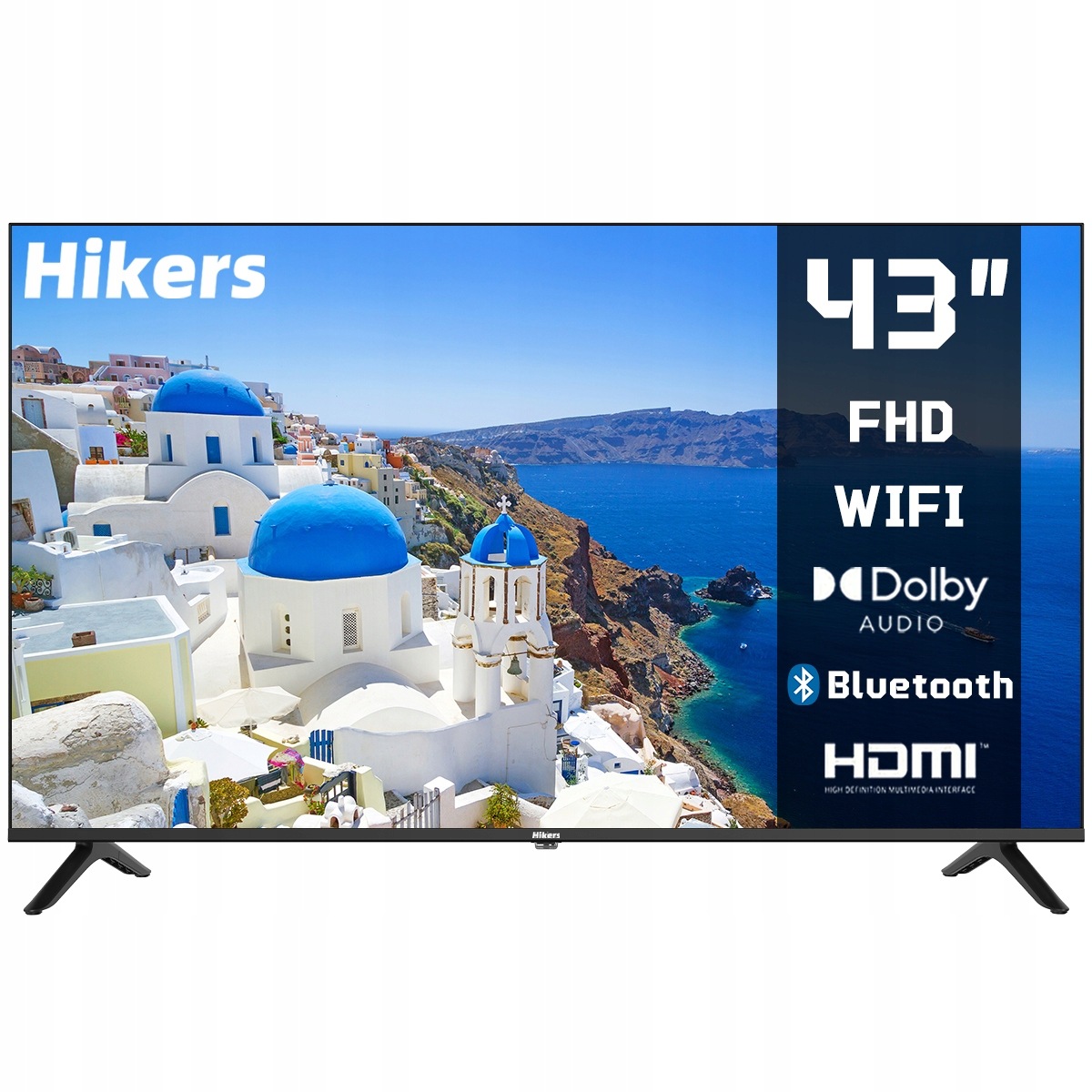 Smart Led Televize 43" Hikers Vidaa FullHD DVBT2 Hdr Bluetooth