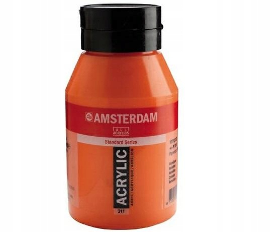 Amsterdam barva akryl 1000ml 311 Vermilion
