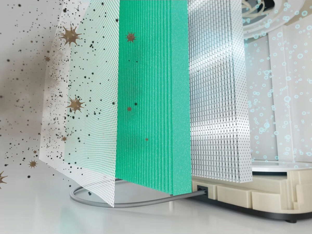 OCZYSZCZACZ POWIETRZA Whirlpool AP330W z filtr 3w1 HEPA UV MEGA PROMOCJA! Maksymalna wydajność 300 m³/h