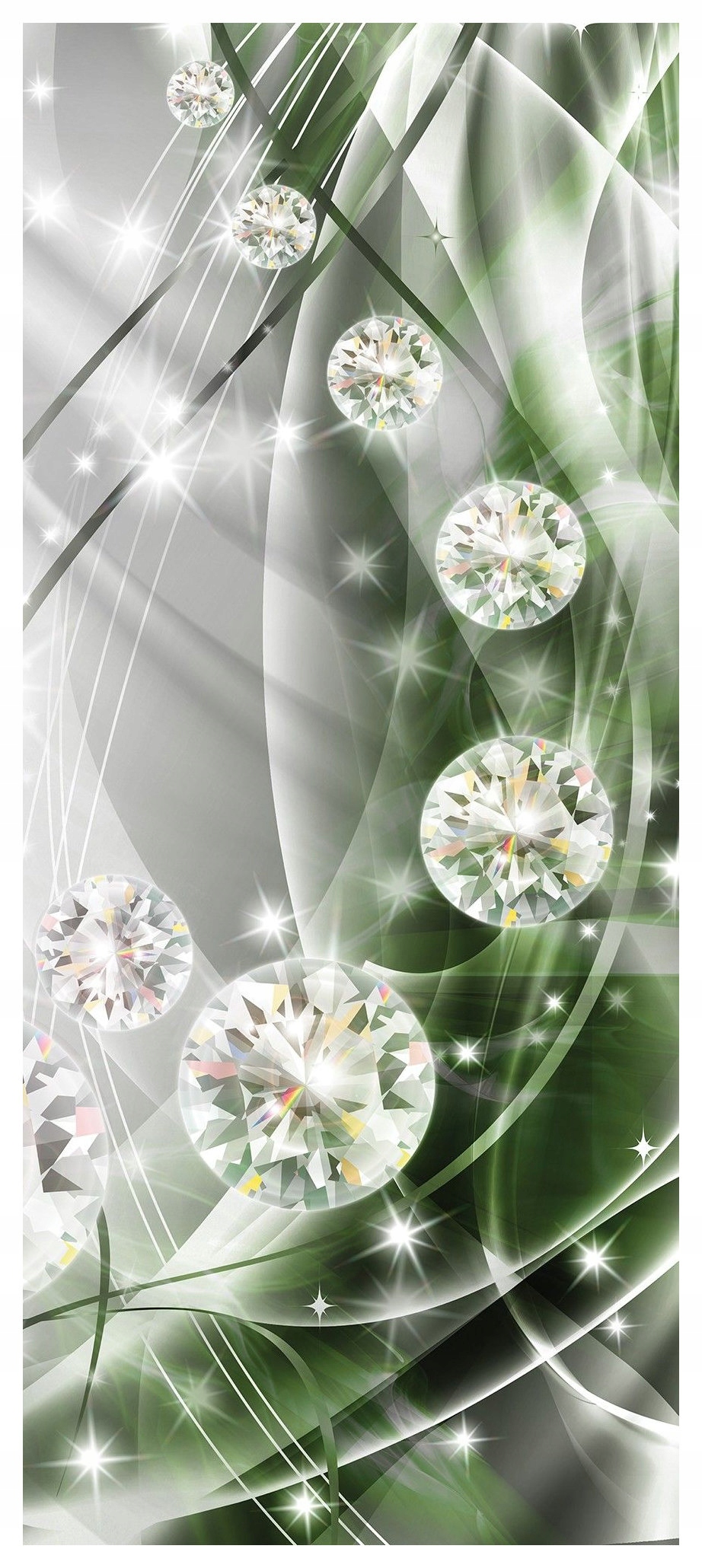 Samolepicí Samolepicí Fototapeta Diamantový lesk Stříbrná symfonie 91x211