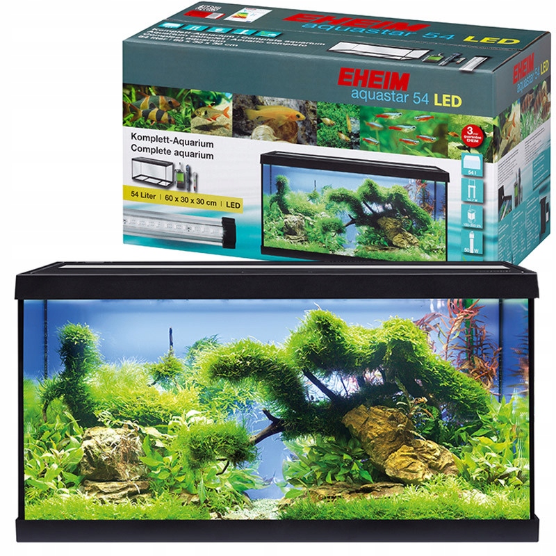 Eheim Zestaw Aquarien-set Aquastar 54 Black Led
