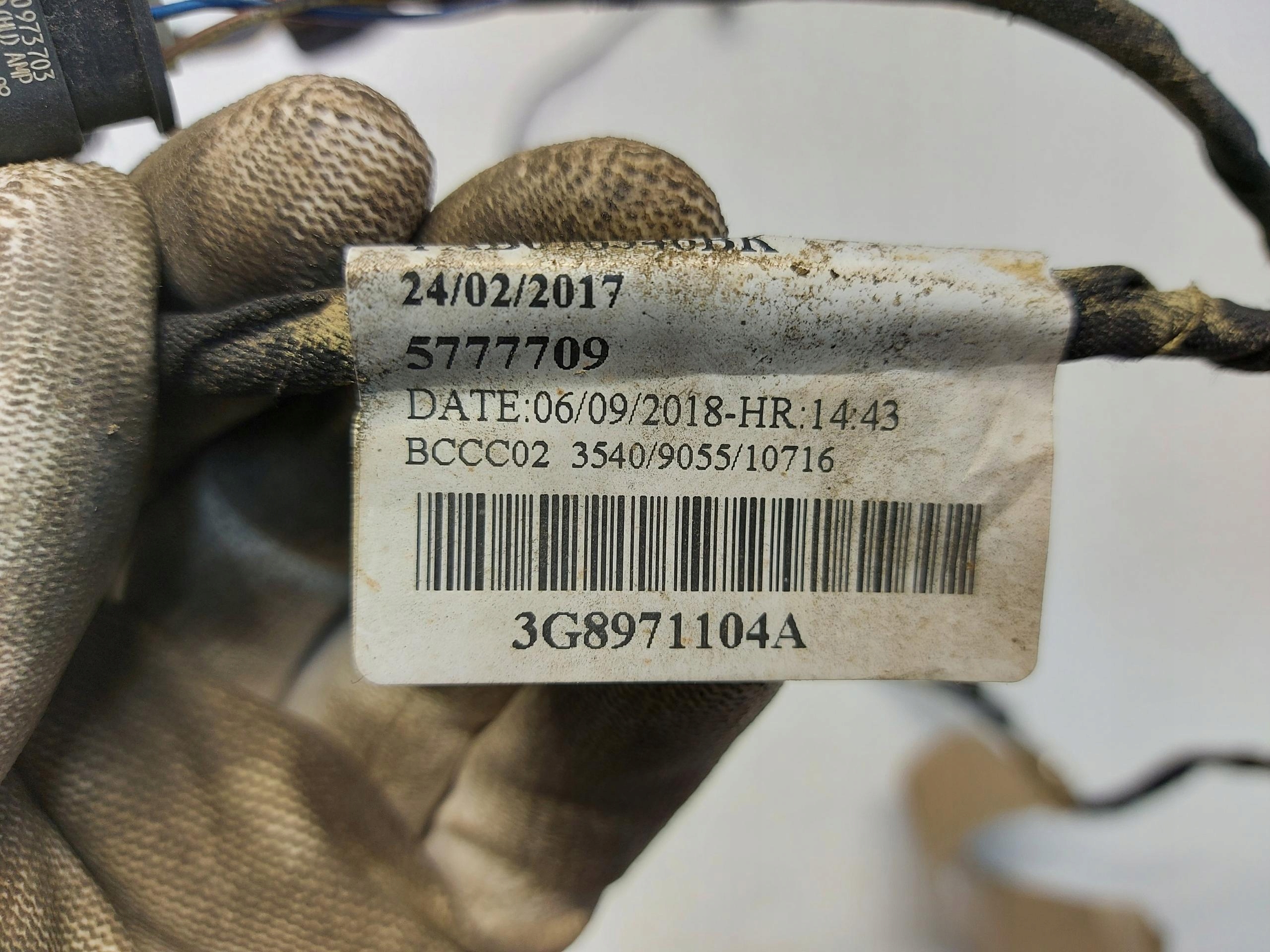 VW Arteon 3G8 2018r bundle wiring PDC rear part 3G8971104A-JLK01