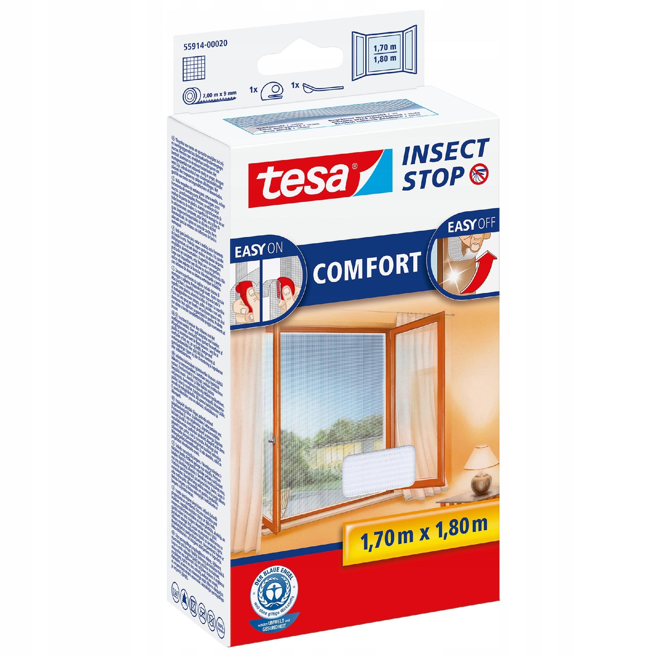 

Moskitiera na okno tesa Comfort 1,7 x 1,8m biała