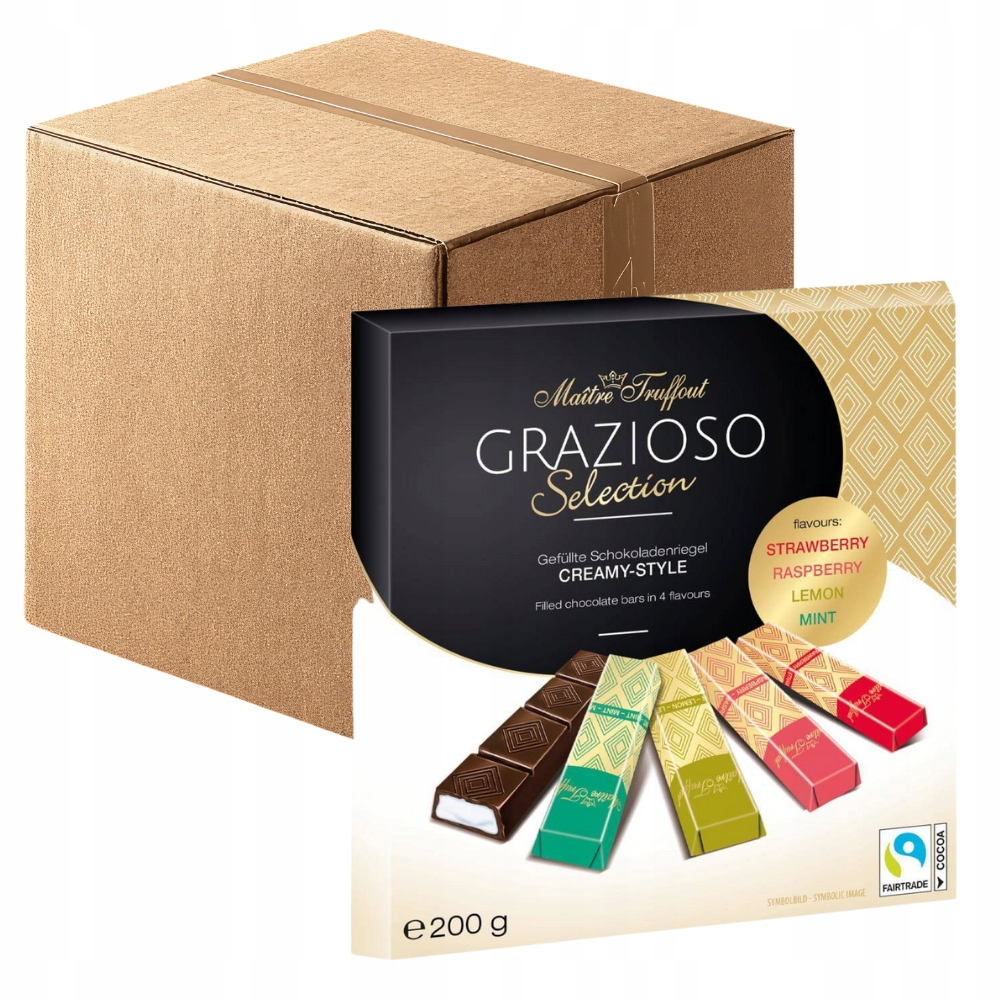 Levně MaitreTruffout Grazioso Selection Creamy Style Směs čokolád 25x200g