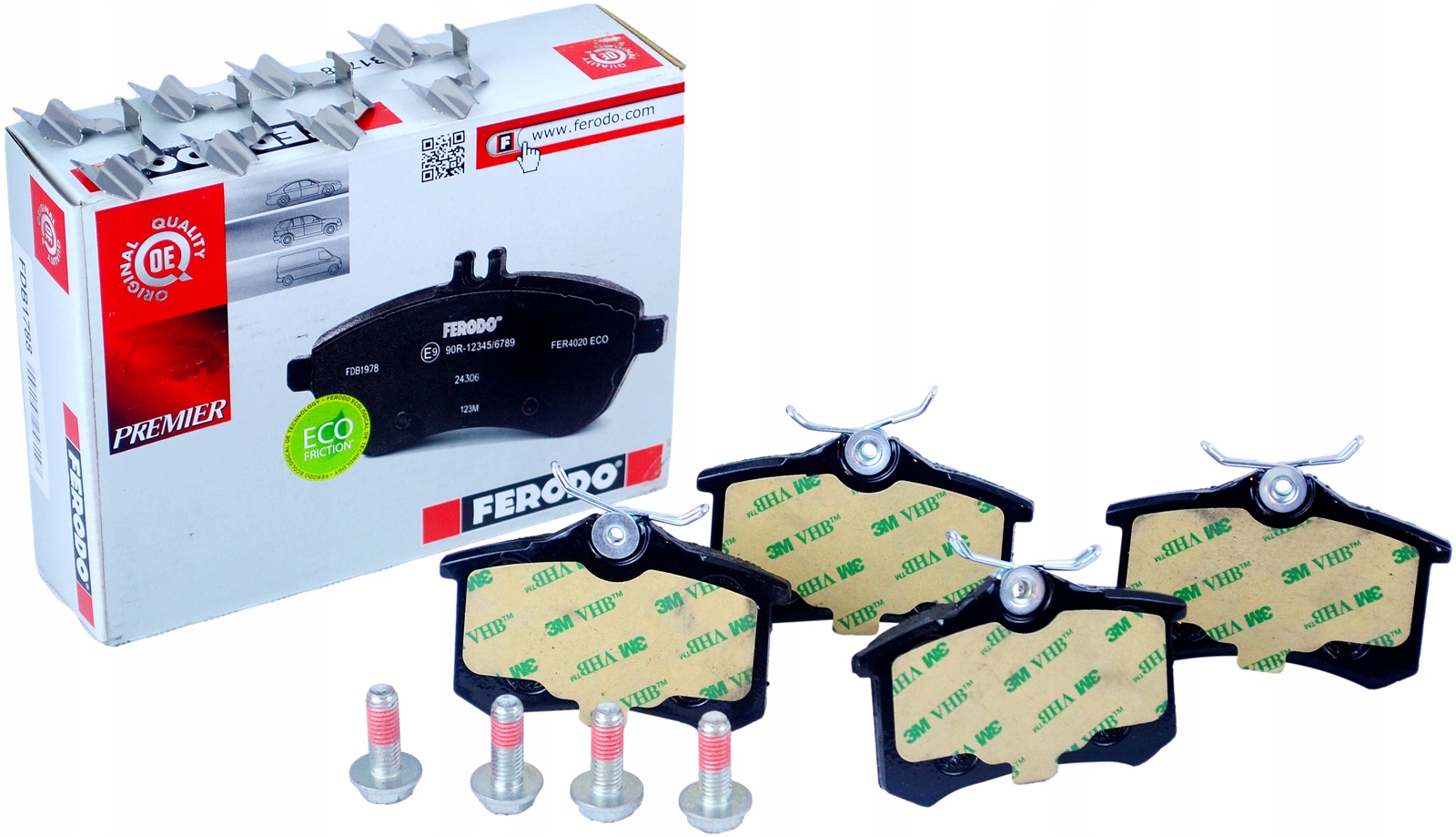 FERODO KLOCKI HAMULCOWE TYŁ FDB1788