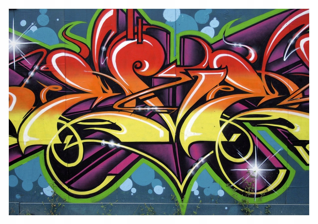 Vliesová fototapeta Abstraktní barevné graffiti Energie 312x219 lepidlo