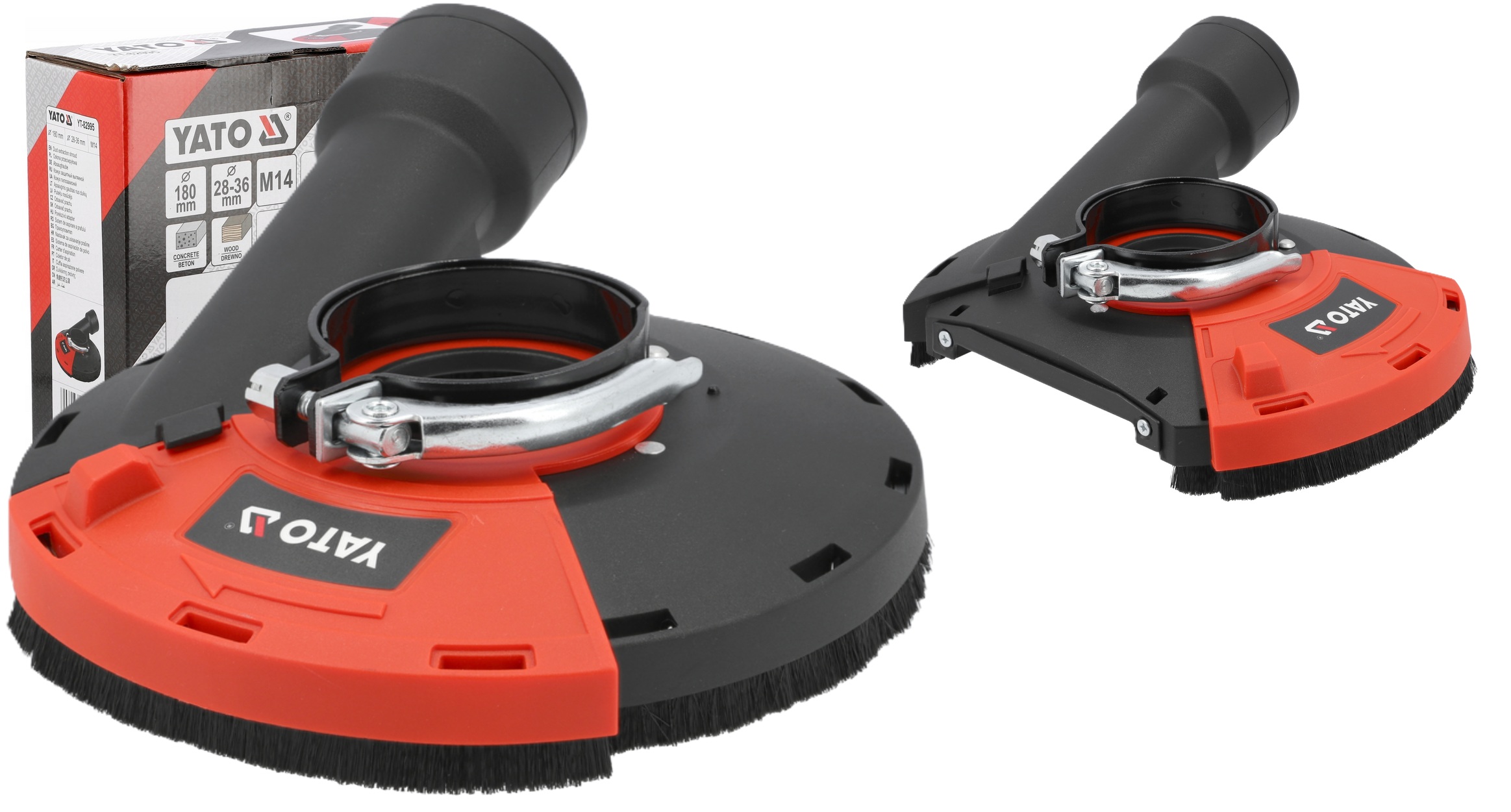 Protiprachový Kryt Nástavec Pro Úhlovou Brusku 180 mm Yato YT-82995