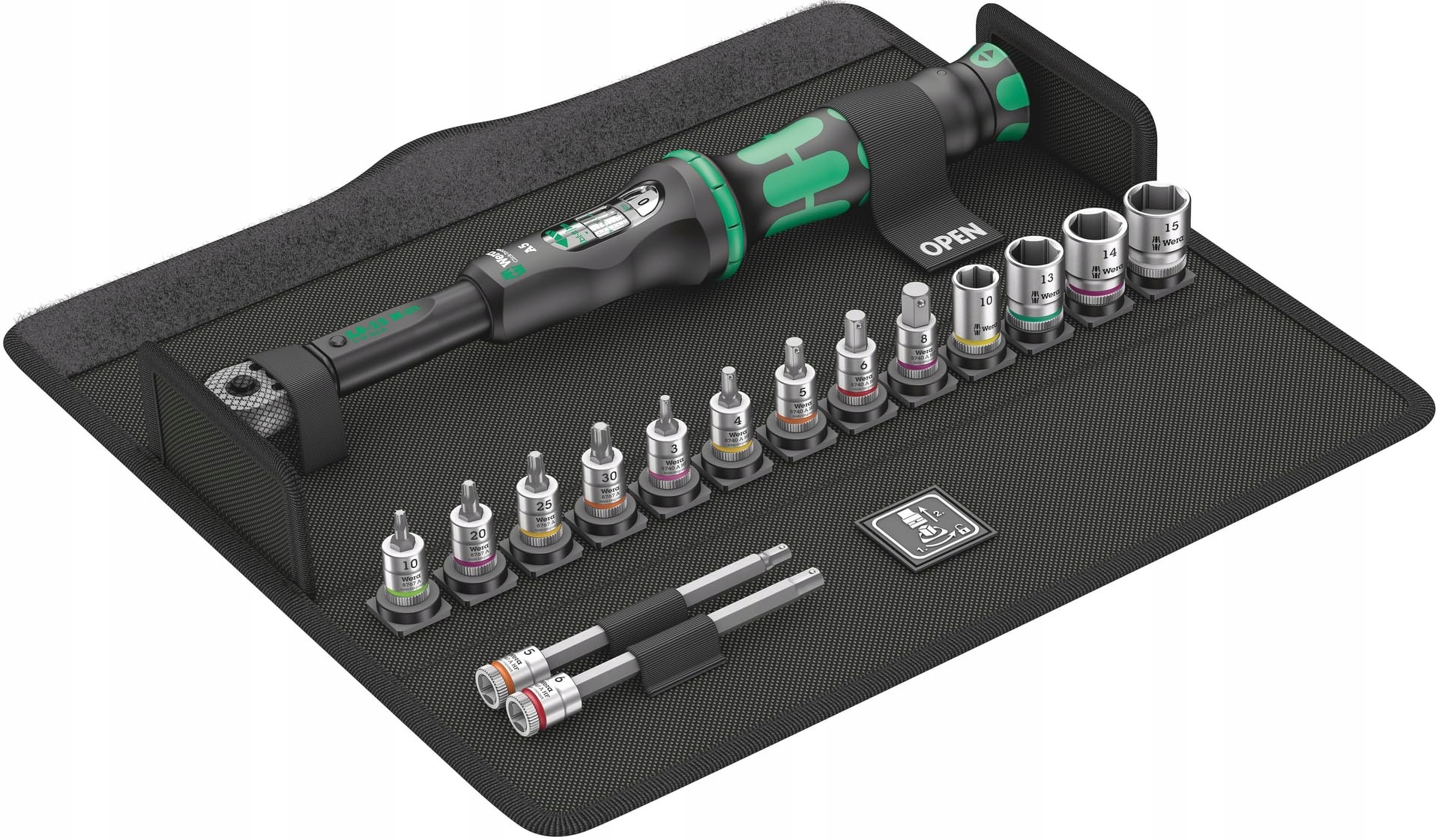 Wera 05004180001 Bicycle Set Torque 1 16dílná sada momentových klíčů