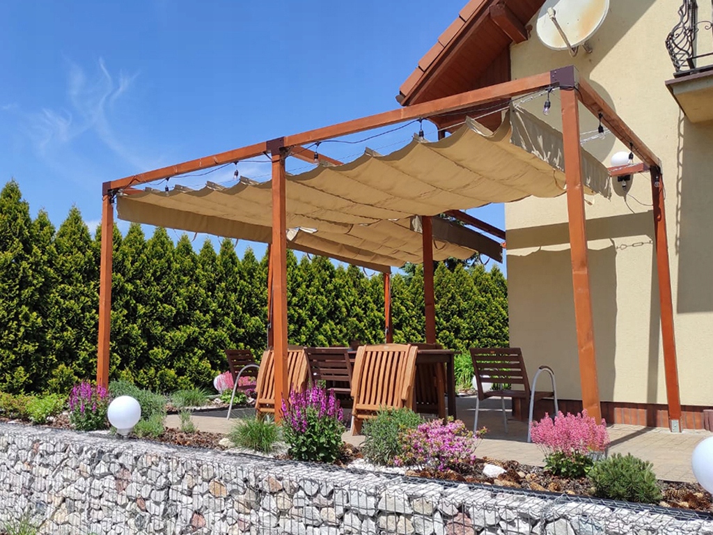 ROLETA RZYMSKA PRZECIWSŁONECZNA WODOSZCZELNA ROZSUWANA ZWIJANA DACH 2,5x3m EAN (GTIN) 5908226263283