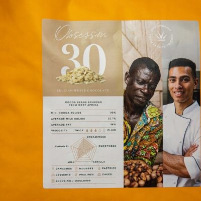 Levně Bílá Čokoláda 1kg Veliche Obsession 30%