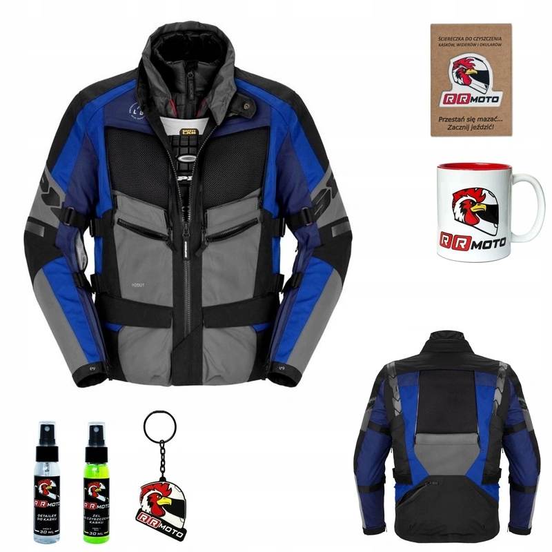 Textilná motocyklová bunda Spidi 4 Season Evo Blue modrá Darčeky