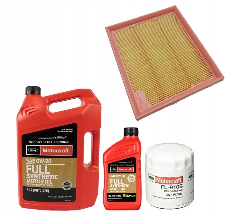 MOTORCRAFT 0W20 6L + FILTRY FORD ESCAPE 2,5 20-21