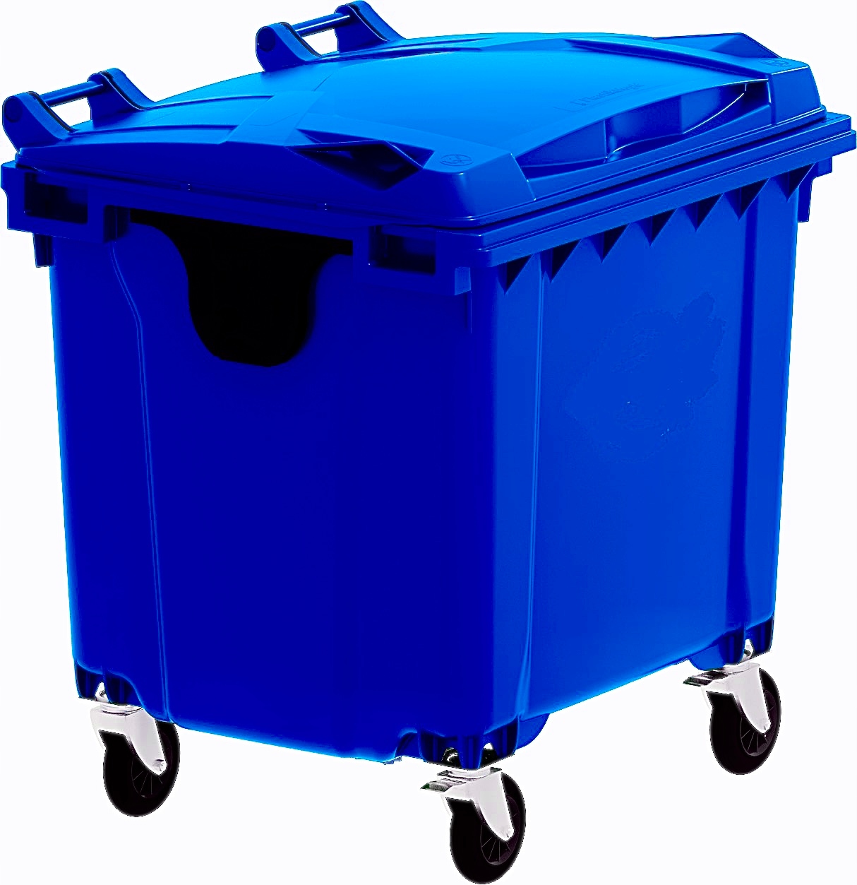 Pojemnik kontener kosz 1100 niebieski na śmieci odpady śmietnik na papier