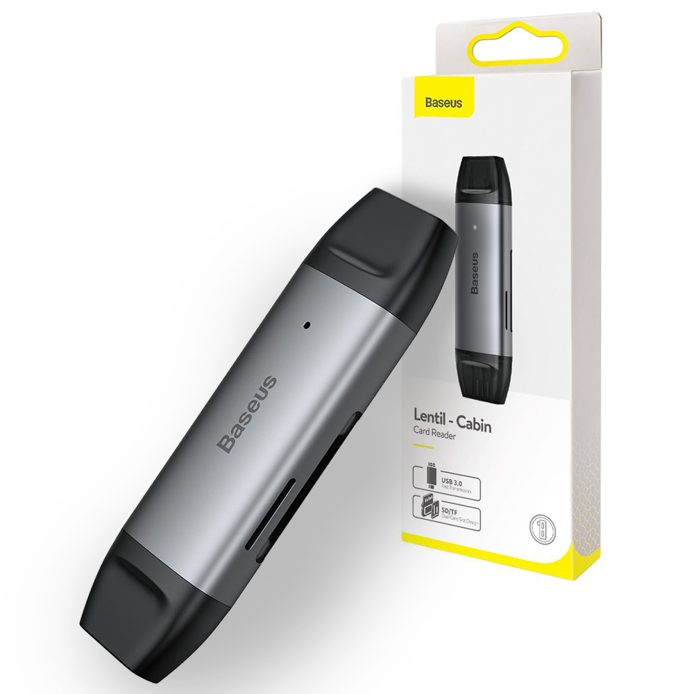 

Czytnik kart 2 w 1 Sd Usb, Usb-c Baseus
