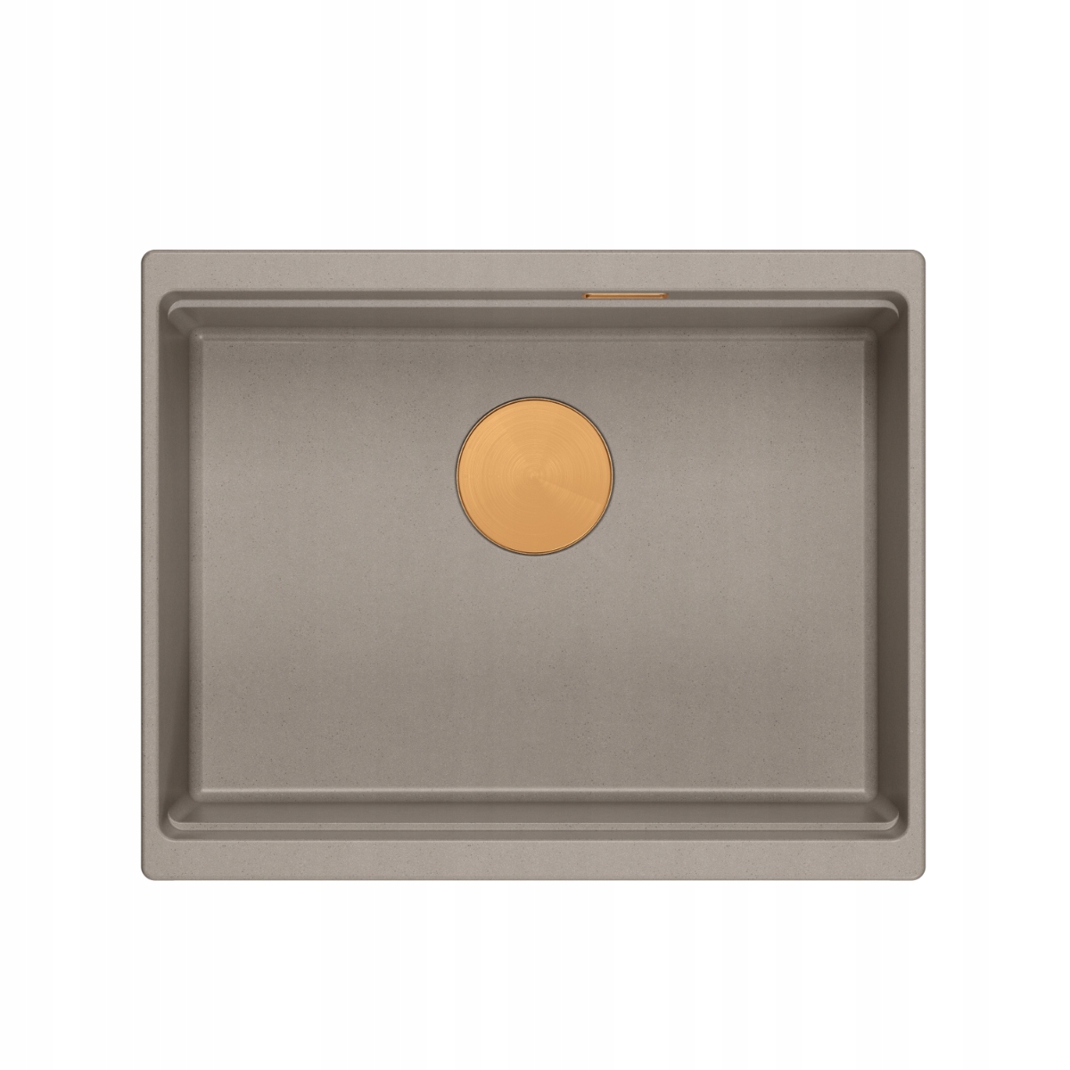 Quadron Logan 100 Drez 1-komorový 59,5x45,1x21,5 cm Šedá Sifón