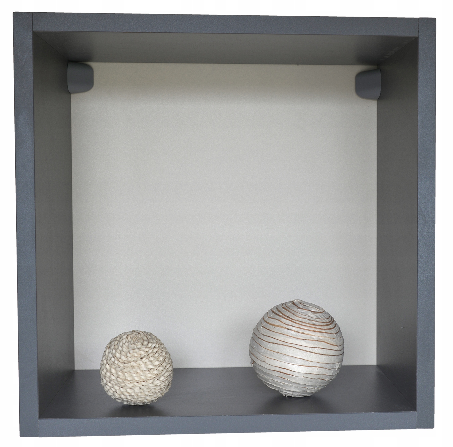 KUBIK PÓŁKA ŚCIENNA WISZĄCA ANTRACYT 30X30